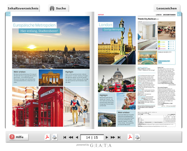 Virtueller Katalog powered b GIATA